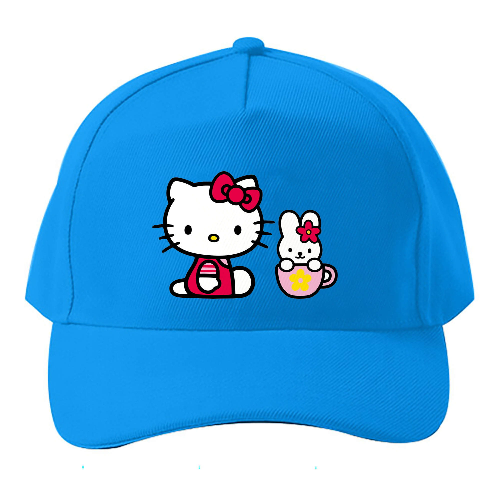 （画像用） Hello Kitty ハローキティ ベースボールキャップ 綿100％ 男女兼用 帽子 スポーツ